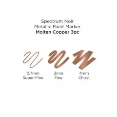 Spectrum Noir Acrylic Paint Marker Metallic Set - Molten Copper