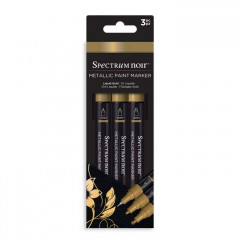 Spectrum Noir Acrylic Paint Marker Metallic Set - Liquid Gold