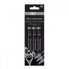 Spectrum Noir Acrylic Paint Marker Metallic Set - Quicksilver