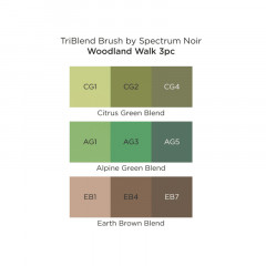 Spectrum Noir Triblend Brush Pen Set - Woodland Walk