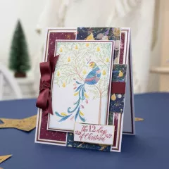 Embossing Folder - Twelve Days of Christmas - Partridge in a Pear Tree