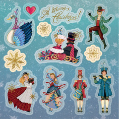 Twelve Days of Christmas 8x8 Topper Pad