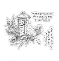 Clear Stamps and Cutting Die - Tis the Season Holiday Wishes