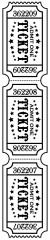 Vaessen Creative Embossing Folder - Ticket