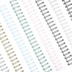 Vaessen Creative - Bind Easy Metall - Drahtbinderücken - Regenbogen Mix