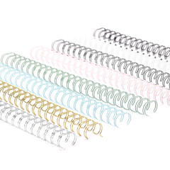 Vaessen Creative - Bind Easy Metall - Drahtbinderücken - Regenbogen Mix