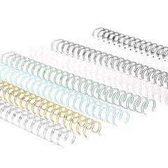 Vaessen Creative - Bind Easy Metall - Drahtbinderücken - Regenbogen Mix