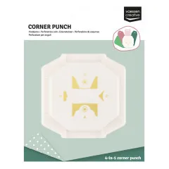Vaessen Creative - 4-in-1 Eckenstanzer - Klassische Etiketten