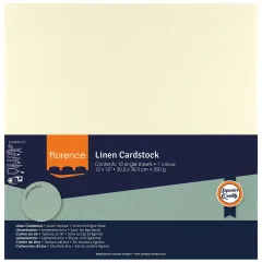 Florence - 30,5x30,5 cm Leinenkarton - Raffia
