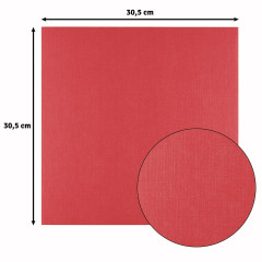 Florence - 30,5x30,5 cm Leinenkarton - Poppy