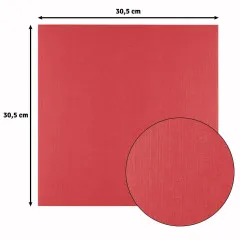 Florence - 30,5x30,5 cm Leinenkarton - Poppy