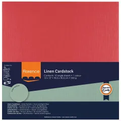 Florence - 30,5x30,5 cm Leinenkarton - Poppy