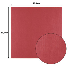 Florence - 30,5x30,5 cm Leinenkarton - Ruby