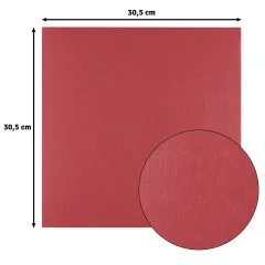 Florence - 30,5x30,5 cm Leinenkarton - Ruby