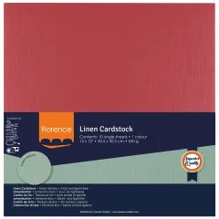 Florence - 30,5x30,5 cm Leinenkarton - Ruby