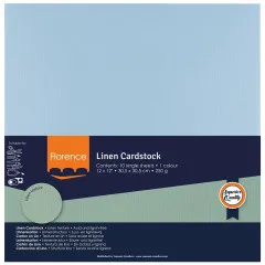 Florence - 30,5x30,5 cm Leinenkarton - Water