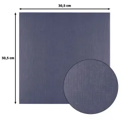 Florence - 30,5x30,5 cm Leinenkarton - Eggplant