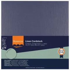 Florence - 30,5x30,5 cm Leinenkarton - Eggplant