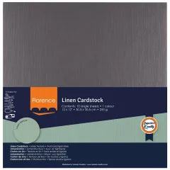 Florence - 30,5x30,5 cm Leinenkarton - Anthracite