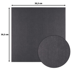 Florence - 30,5x30,5 cm Leinenkarton - Black