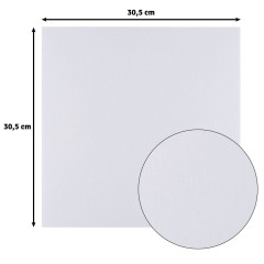 Florence - 30,5x30,5 cm Leinenkarton - White