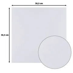 Florence - 30,5x30,5 cm Leinenkarton - White