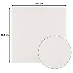 Florence - 30,5x30,5 cm Leinenkarton - Off-White