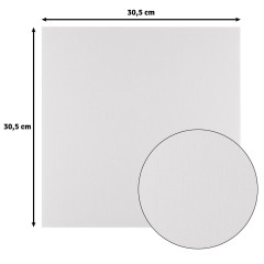 Florence - 30,5x30,5 cm Leinenkarton - Ivory