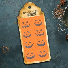 Vaessen Creative - Schablone - Kürbisgesichter