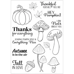Vaessen Creative - Clear Stamps - Hey Pumpkin
