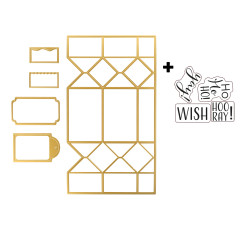 Vaessen Creative - Stempel & Stanzschablonen - A4 Weichnachtscracker