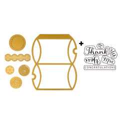 Vaessen Creative - Stempel & Stanzschablonen - A4 Kissenschachtel