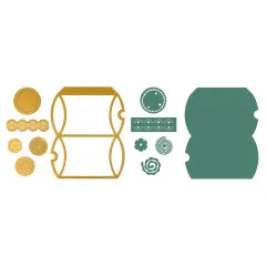 Vaessen Creative - Stempel & Stanzschablonen - A4 Kissenschachtel