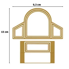 Vaessen Creative - Stanzschablone - Jolly Mail Collection - Displayschachtel