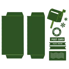Vaessen Creative - Stanzschablone - Jolly Mail Collection - Posttäschchen