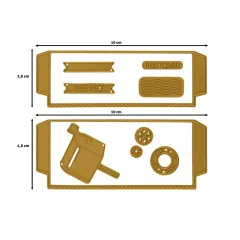 Vaessen Creative - Stanzschablone - Jolly Mail Collection - Posttäschchen