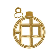 Vaessen Creative - Stanzschablone - Jolly Mail Collection - Weihnachtskugel