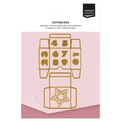 Vaessen Creative - Stanzschablone - Jolly Mail Collection - Adventskalender Schachteln