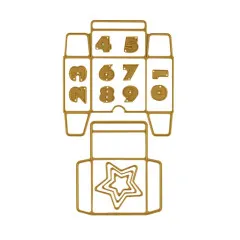 Vaessen Creative - Stanzschablone - Jolly Mail Collection - Adventskalender Schachteln