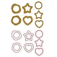 Vaessen Creative - Stanzschablone - Jolly Mail Collection - Papiersiegel