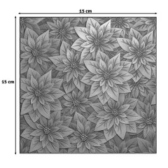 Vaessen Creative - Embossing Folder - Jolly Mail Collection - Weihnachtsrose