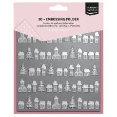 Vaessen Creative - Embossing Folder - Jolly Mail Collection - Weihnachtsdorf