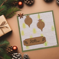 Vaessen Creative - Embossing Folder - Jolly Mail Collection - Weihnachtsdorf