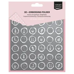 Vaessen Creative - Embossing Folder - Jolly Mail Collection - Wachssiegel
