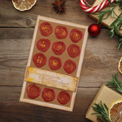 Vaessen Creative - Embossing Folder - Jolly Mail Collection - Wachssiegel