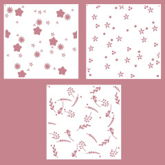 Vaessen Creative - Layering-Schablonen - Jolly Mail Collection - Blumen & Sterne