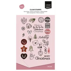 Vaessen Creative - Clear Stamps - Jolly Mail Collection - Falala Kerst
