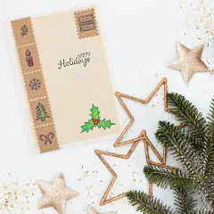 Vaessen Creative - Clear Stamps - Jolly Mail Collection - Falala Kerst