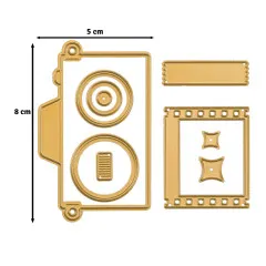 Vaessen Creative - Stanzschablone - Vintage-Kamera