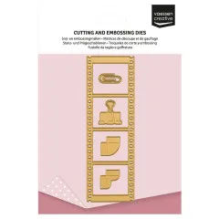 Vaessen Creative - Stanzschablone - Vintage-Filmstreifen